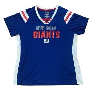 NY Giants Sequin Lace-Up Football Jersey Size XXL